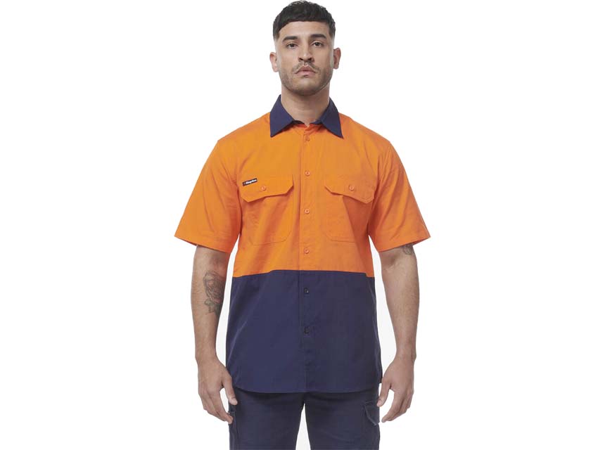 KingGee K54008 Orange Navy