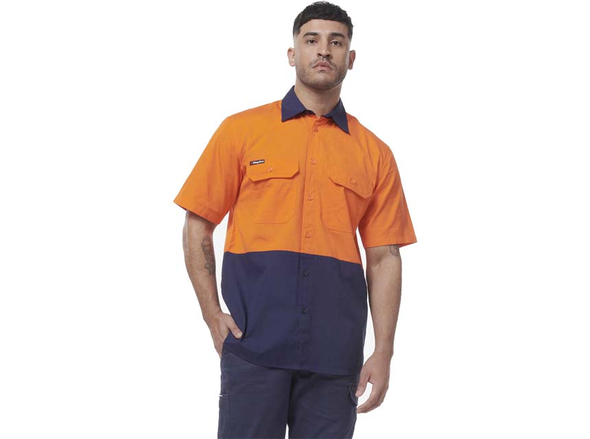 KingGee K54008 Orange Navy3