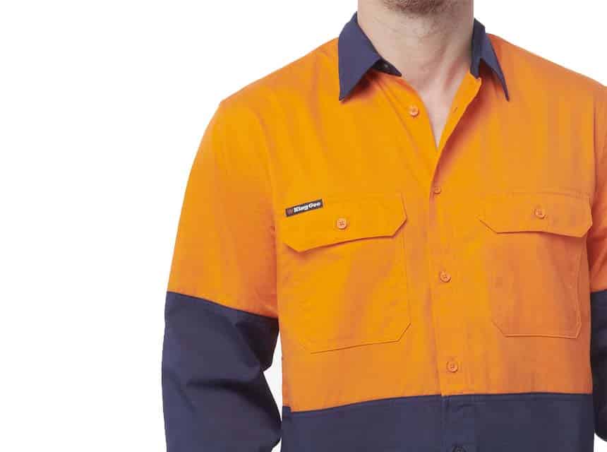 KingGee K54912 Orange Navy4