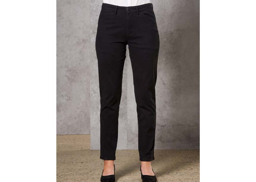 M9390 LADIES Boston Chino Black 1