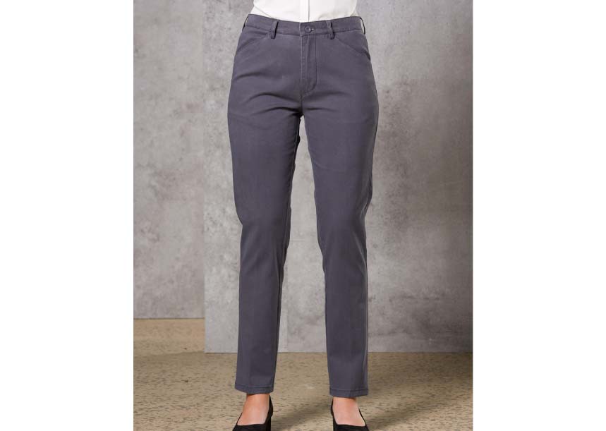 M9390 LADIES Boston Chino DarkGrey 1