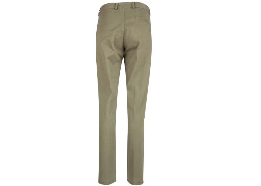 M9390 LADIES Boston Chino Olive Back