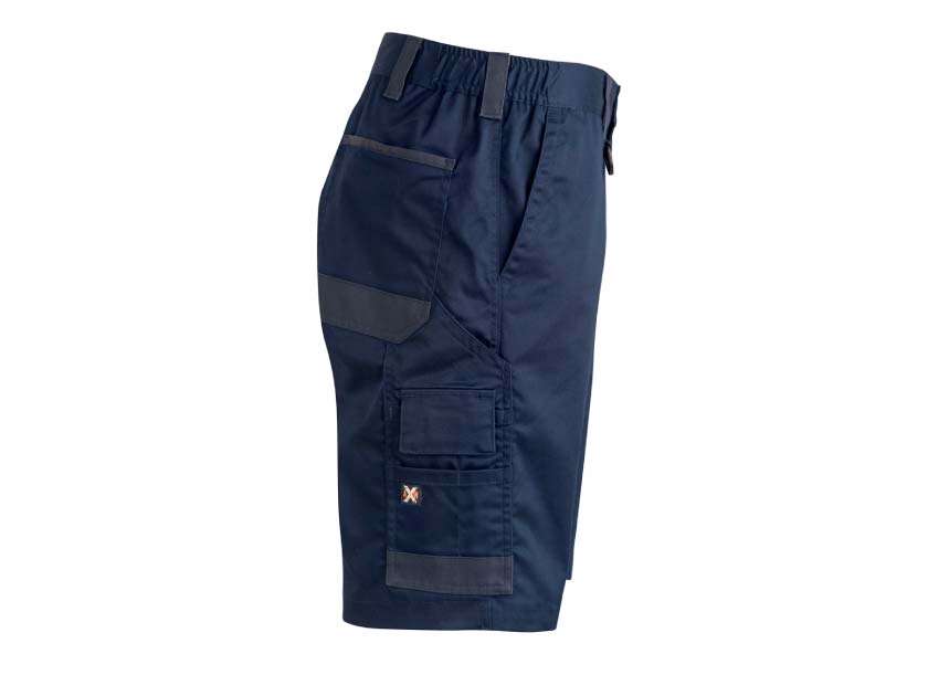 WP04 UNISEX Shorts Navy Rightlegview