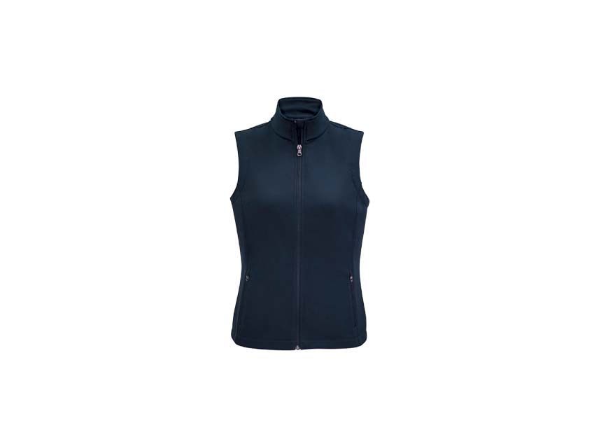 J830L Womens Vest Navy 01 Front