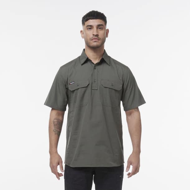 KingGee K14032 Workcool Vented Closed Front Shirt Short Sleeve