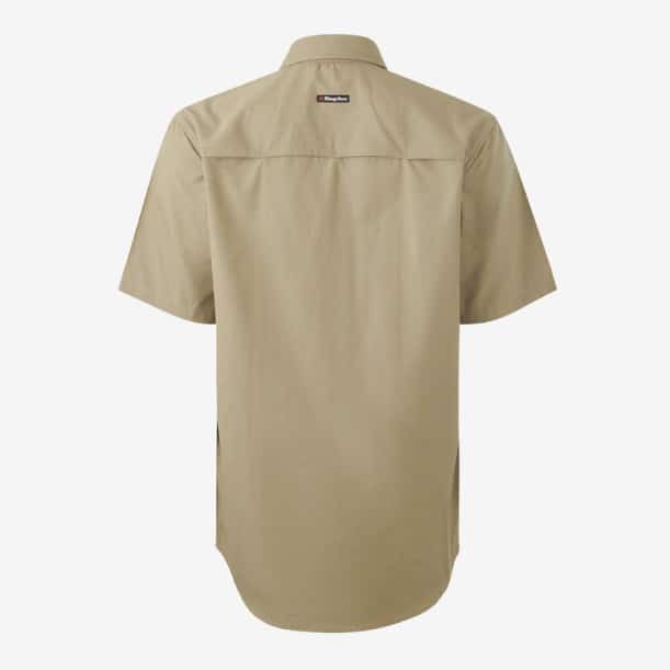 K14032 Closed Front Shirt Short Sleeve kha 5