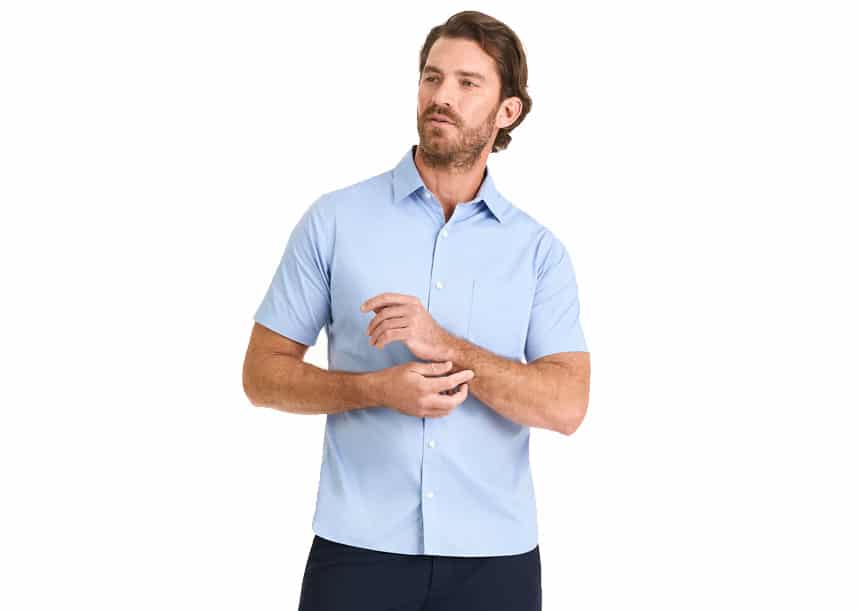 Essential Stain Shield Short Sleeve Shirt Solid - Slim Fit