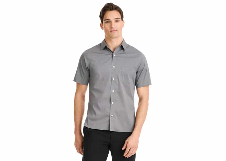 VanHeusen Essential ShortSleeve IronGate