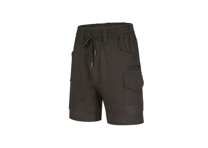 Winning Spirit WP29 Unisex Cotton Stretch Drill Cuffed Work Shorts