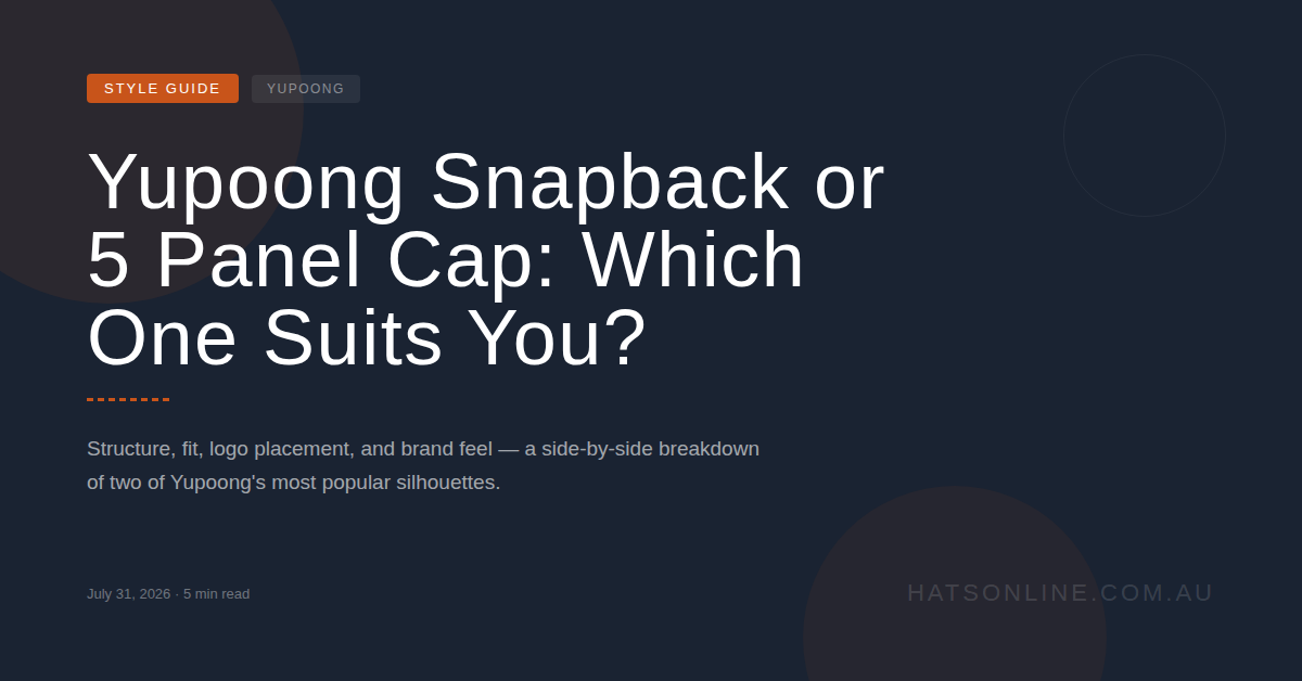 Yupoong Snapback or 5 Panel Cap: Which One Suits You?